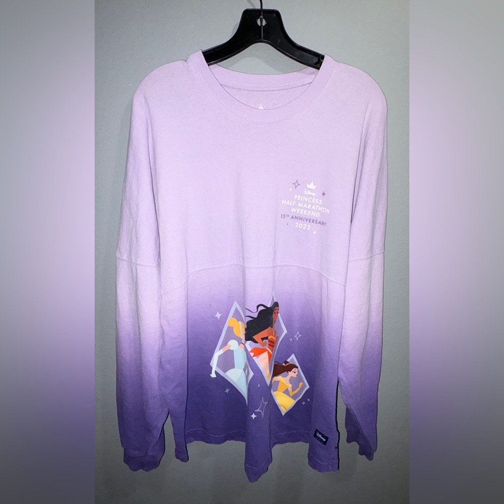 Disney Lavender and Violet Ombre Long Sleeve Top